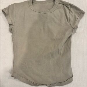 Free People Tan Tee